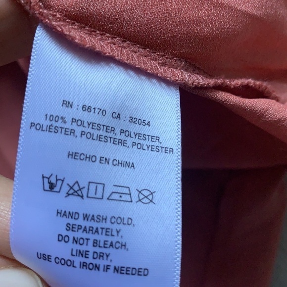 Anthropologie Liesel Maeve Cold Shoulder Ruffle Top blouse faux wrap L‎ orange - Picture 11 of 13